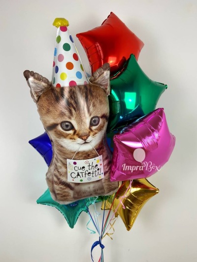 Urodzinowy zestaw z kotem