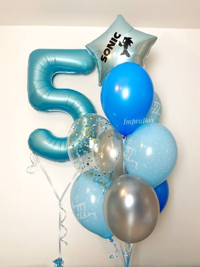 Zestaw balonów z cyferką
