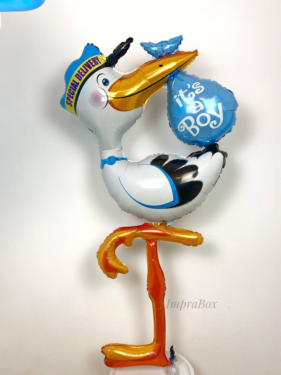 Narodziny_Chlopczyka_-_Bocian_stojacy_balon_foliowy