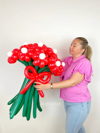 Stokrotki czerwone 15 szt